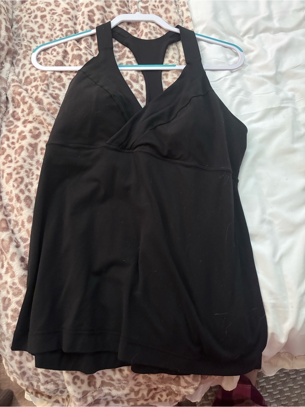 lululemon athletica Black Cross-Front Racerback Tank